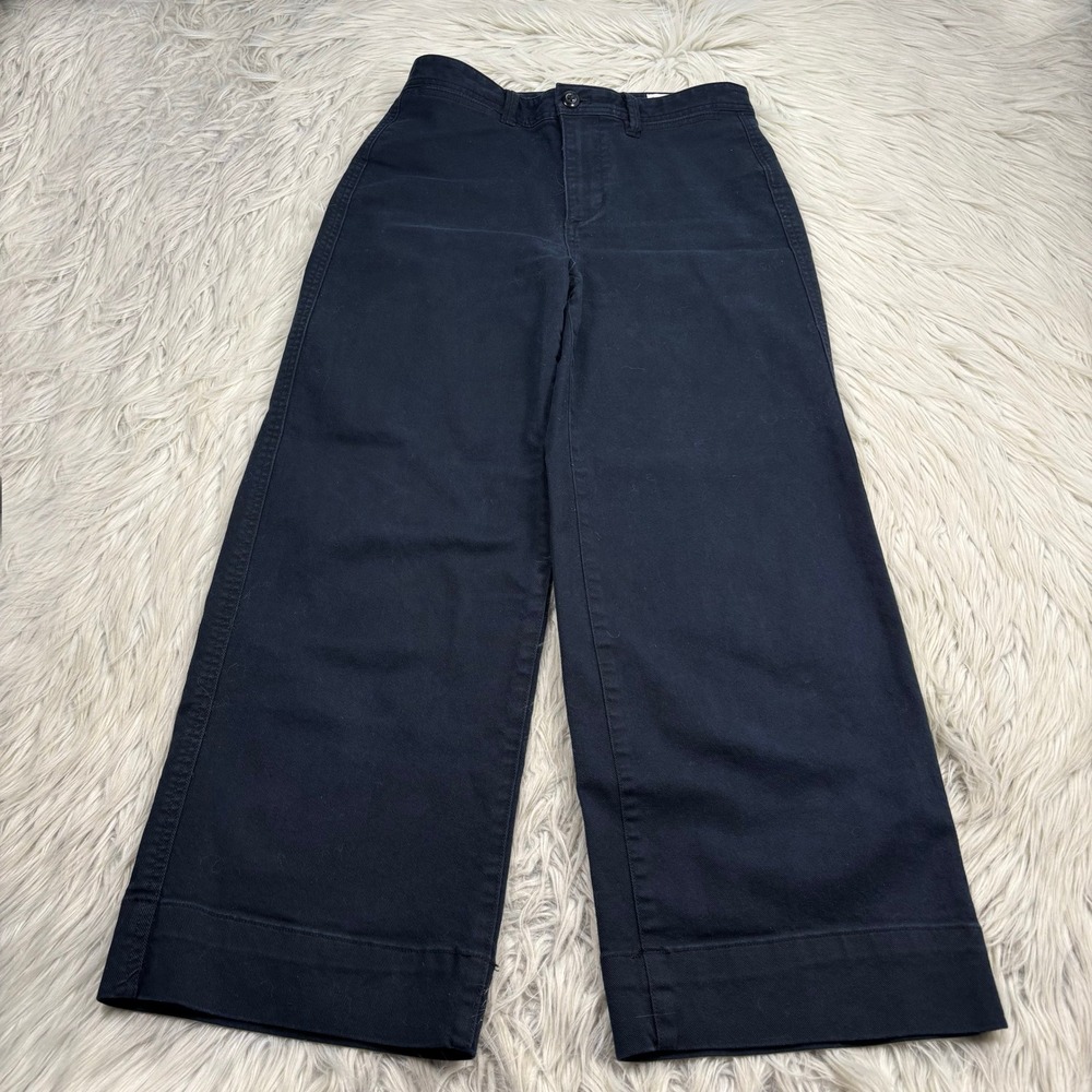 Gap Women's 4 Black High Rise Black Leg Crop Jeans Preppy Coastal Minimalist